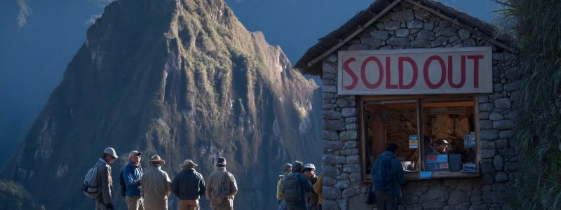 Sold out Machu Picchu tickets with emergency solutions and alternatives