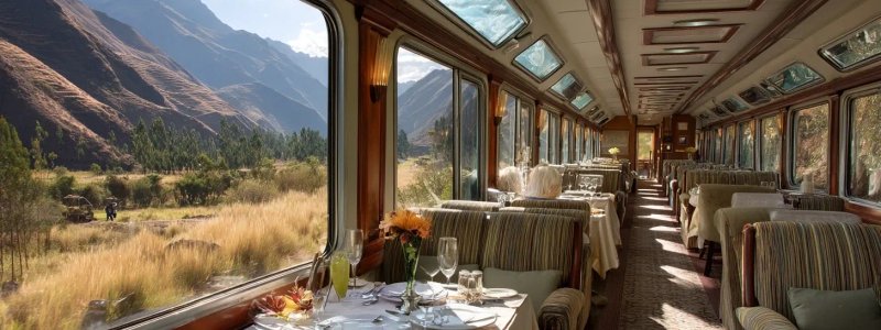 Scenic train journey from Cusco to Machu Picchu through Sacred Valley